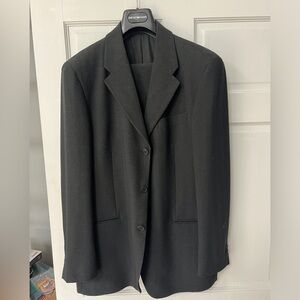 This is an Emporio Armani suit.  Wide leg style

In excellent condition